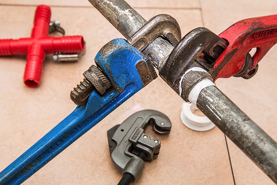 plumber at work